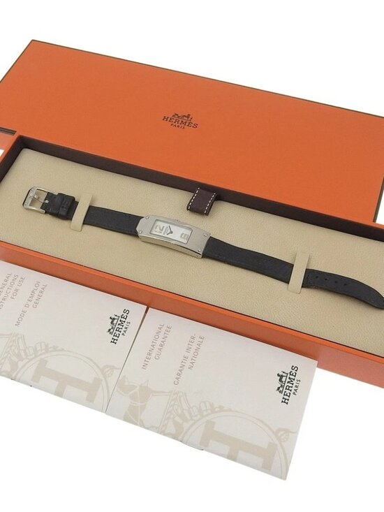 HERMES Kelly 2 Watches KT1.210 WhiteDial Stainless Steel Quartz Analog dis... main image 4